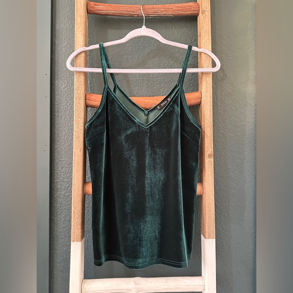 Emerald Velvet Camisole Size Small